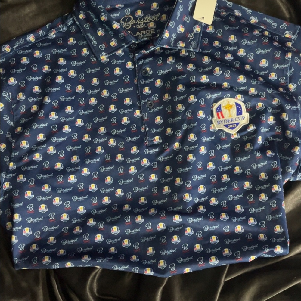 Barstool Golf Navy Polo Shirt